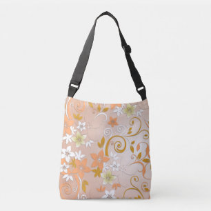 Bolso Cruzado Papel de pared de flores 8