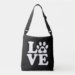 Bolso Cruzado Papel de perros de amor