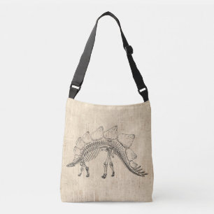 Bolso Cruzado Papel manuscrito estegosaurio dinosaurio