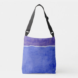 Bolso Cruzado Papel sucio azul arrancado