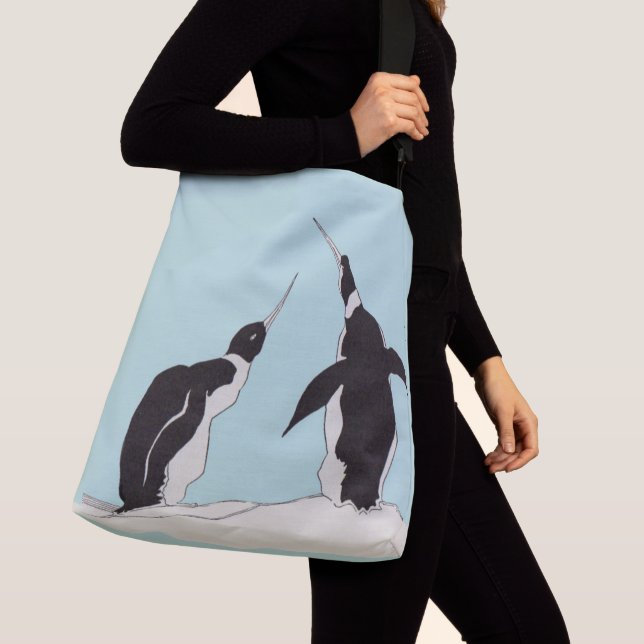 Bolso Cruzado par de pingüinos (Detalle)