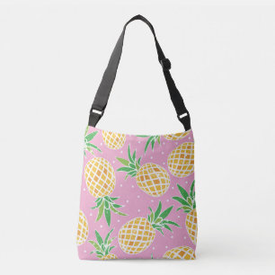 Bolso Cruzado Paraíso de la piña: patrón tropical