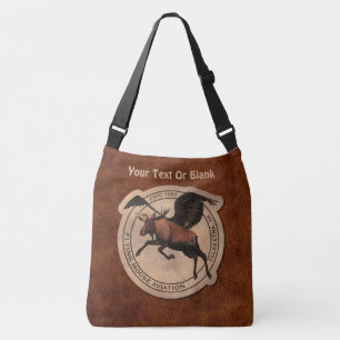 Bolso Cruzado Parche de Aviación de Moose Volador