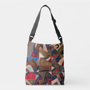 Bolso Cruzado Parche de época Loco Crazy Quilt Crossbody Bag