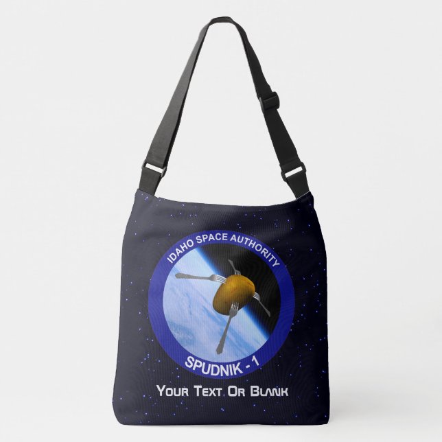 Bolso Cruzado Parche de misión de satélite Idaho Spudnik (Anverso)