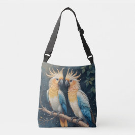 Bolso Cruzado Pareja Cockatoo Parrot
