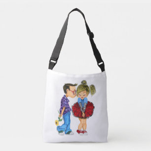 Bolso Cruzado Pareja romántica - Amor - Beso - El día de San V