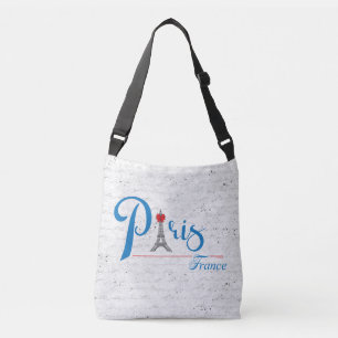 Bolso Cruzado París moderno, Francia diseño Moda del corazón