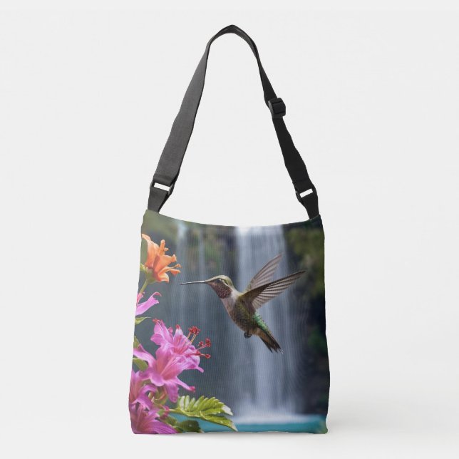 Bolso Cruzado Parque de la cascada de Hummingbird (Anverso)