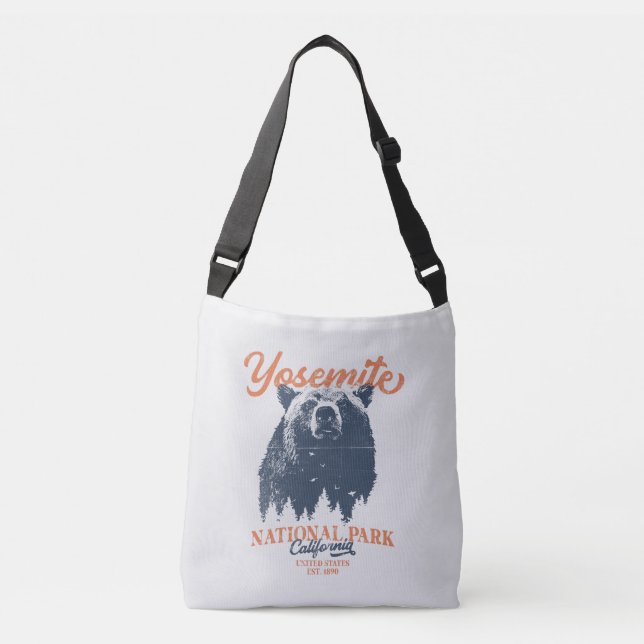 Bolso Cruzado Parque nacional Yosemite Grizzly Bear California (Anverso)