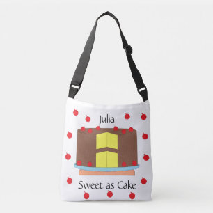 Bolso Cruzado Pastel con cerezas