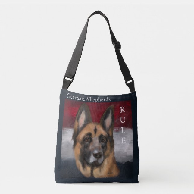 BOLSO CRUZADO PASTOR ALEMÁN     (Anverso)