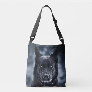 Bolso Cruzado Pastor alemán negro