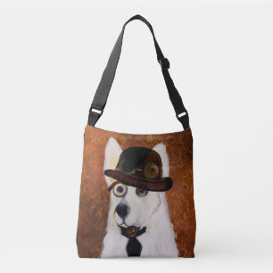 Bolso Cruzado Pastor Alemán Steampunk