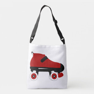 Bolso Cruzado patín derby de roller de quad rojo