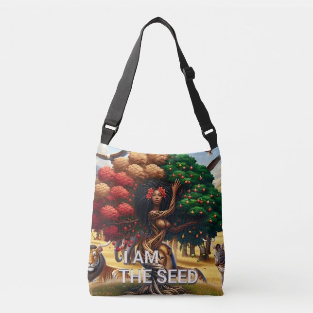 Bolso Cruzado Patrimonio negro y empoderamiento: la mujer negra (Anverso)