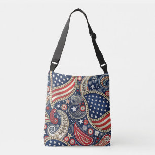 Bolso Cruzado Patriotic Paisley