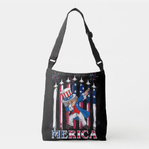 Bolso Cruzado Patriotic Uncle Sam Dabbing 4th of July