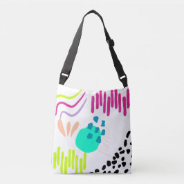 Bolso Cruzado Patrón abstracto colorido moderno