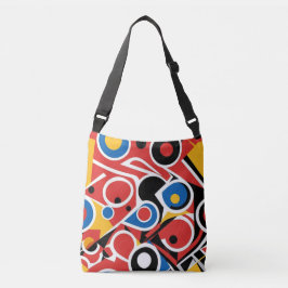 Bolso Cruzado Patrón abstracto inspirado en Bauhaus