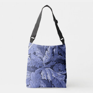 Bolso Cruzado Patrón Acanthus Preraphaelita En Azul