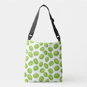 Bolso Cruzado Patrón con aceitunas verdes