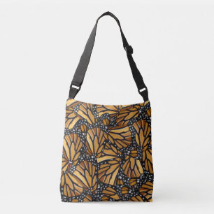 Bolso Cruzado Patrón de alas de mariposa monarca