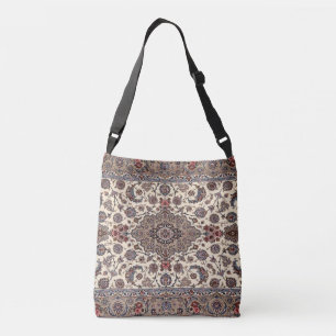 Bolso Cruzado Patrón de Alfombra Persa Floral Oriental