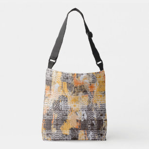 Bolso Cruzado Patrón de angustia tribal de Boho geométrico