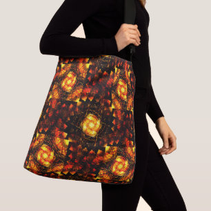 Bolso Cruzado Patrón de Arte Abstracto Elegante Boho Moderno Dor