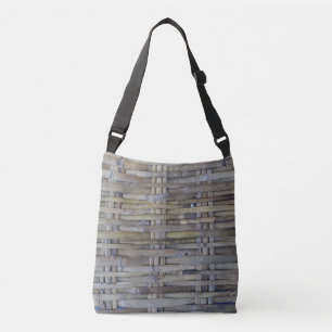 Bolso Cruzado Patrón de bambú tejido