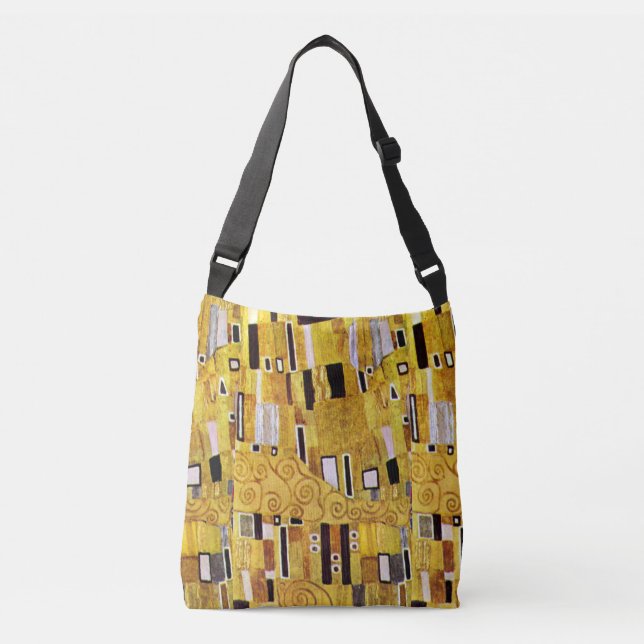 Bolso Cruzado Patrón de besos de Gustav Klimt, Art Nouveau (Anverso)