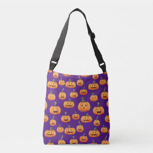 Bolso Cruzado Patrón de calabaza sin soldadura de Halloween