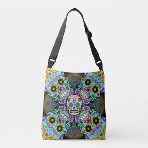 Bolso Cruzado Patrón de calaveras azucareras