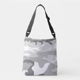 Bolso Cruzado Patrón de camuflaje militar urbano gris
