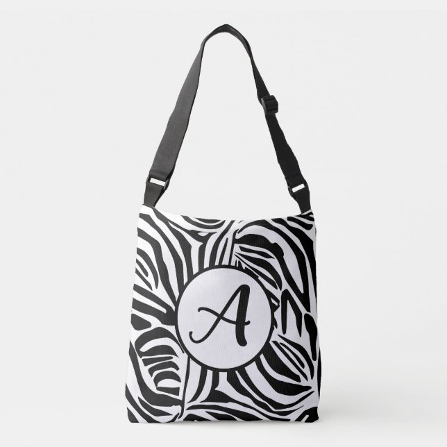 Bolso Cruzado Patrón de cebra (Anverso)
