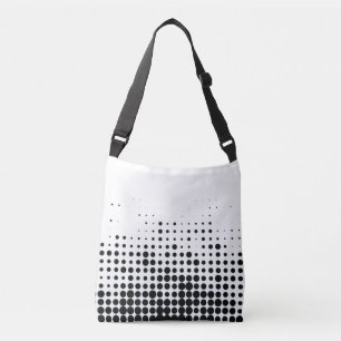 Bolso Cruzado Patrón de círculo geométrico urbano moderno, lúdic