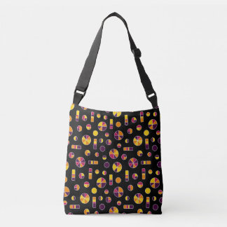 Bolso Cruzado Patrón de Círculos y Barras de Tarta 271019v2 - Ne