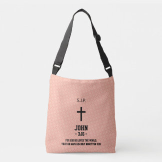 Bolso Cruzado Patrón De Cita De Biblia Capítulo Y Verso Cristian
