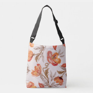 Bolso Cruzado Patrón de color de agua de los adornos de fondo be