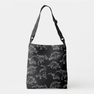 Bolso Cruzado Patrón de dinosaurio Silhouth Crossbody Bag