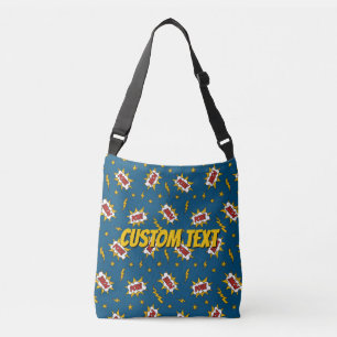 Bolso Cruzado Patrón de efecto de sonido de comic