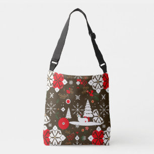 Bolso Cruzado Patrón de fiestas de nieve