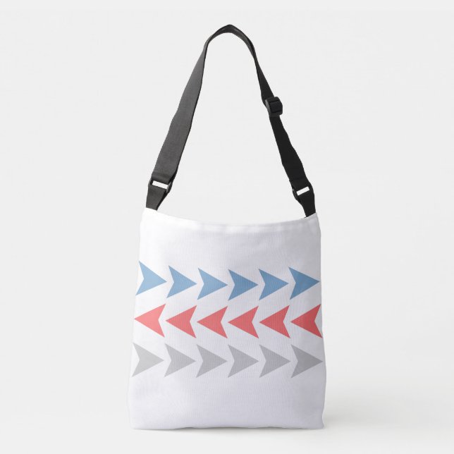 Bolso Cruzado Patrón de flecha (Anverso)