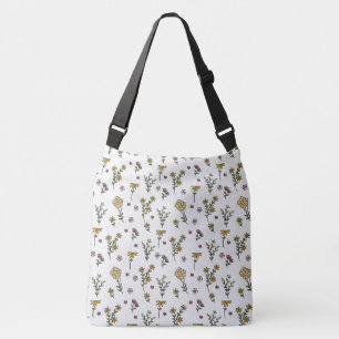 Bolso Cruzado Patrón de flor floral de primavera