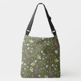 Bolso Cruzado Patrón de flor floral de primavera