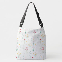 Bolso Cruzado Patrón de flor floral de primavera