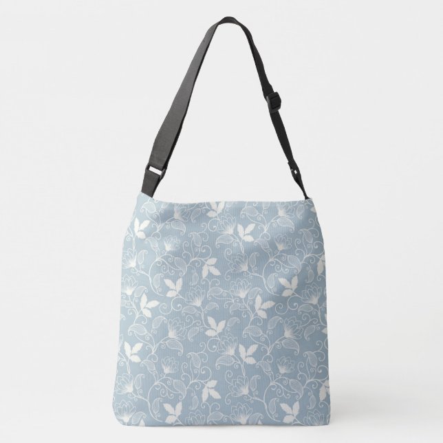 Bolso Cruzado Patrón de flor floral de primavera (Reverso)