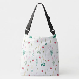 Bolso Cruzado Patrón de flor floral de primavera