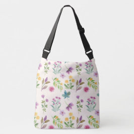 Bolso Cruzado Patrón de flor floral de primavera